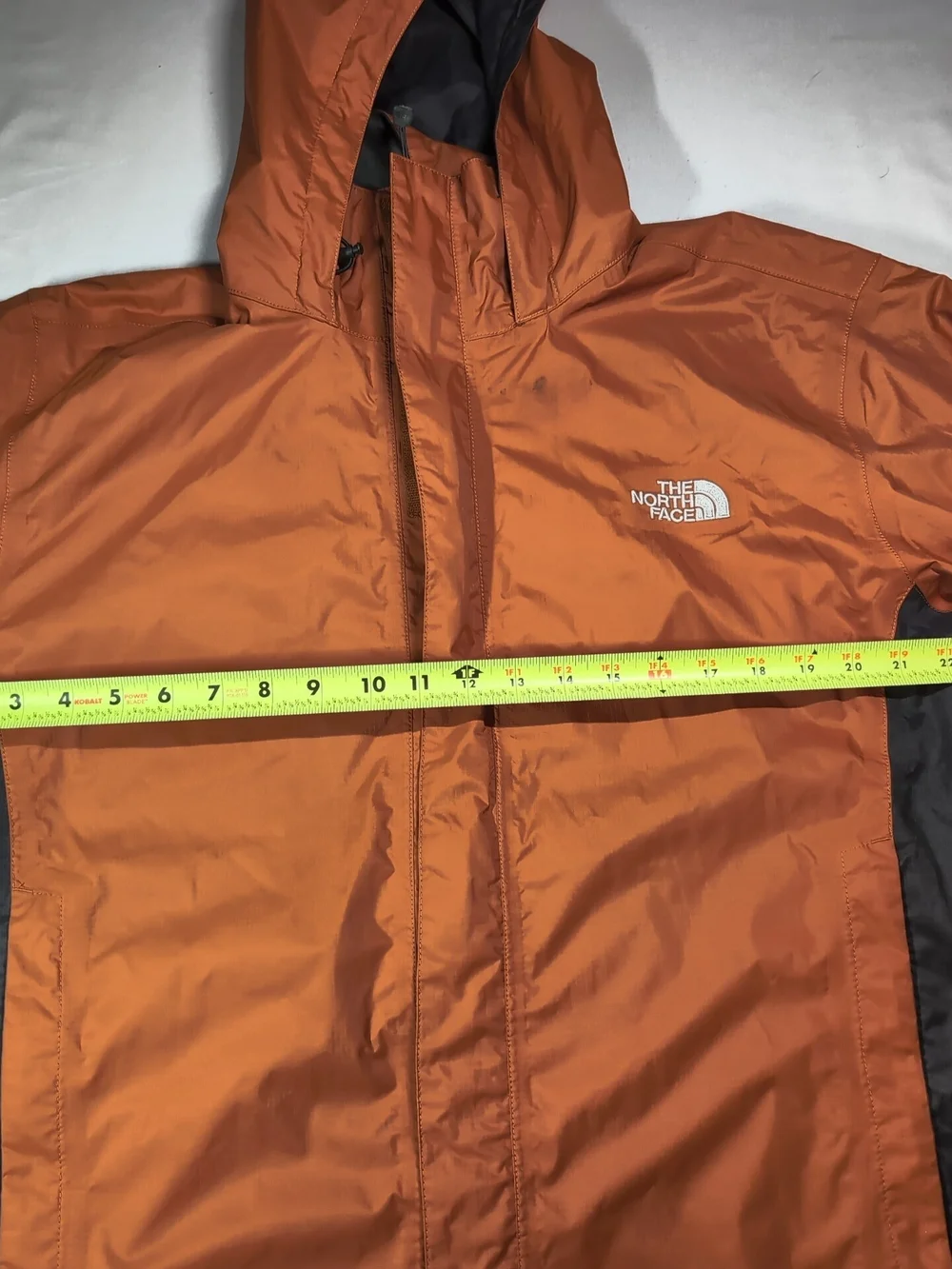 The North Face Men's Orange Hooded Shell Jacket